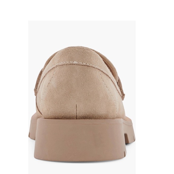 Dolce Vita Elias Loafer Tan Dune Suede Women’s Size 11 Penny Slot Lug Sole - Picture 8 of 16